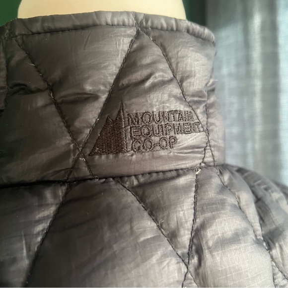 Vintage MEC Down Filled 3/4 Zip Puffer Jacket - Black Winter Down Coat - Picture 10 of 16